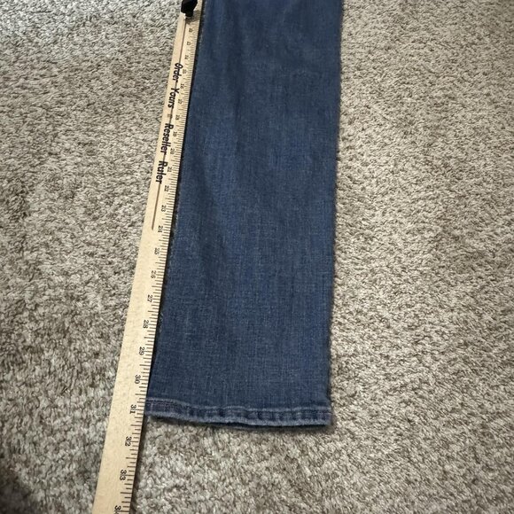 Levis 314 Shaping Straight Jeans Womens 27x32 Blue Denim Stretch Mid Rise - Picture 11 of 12